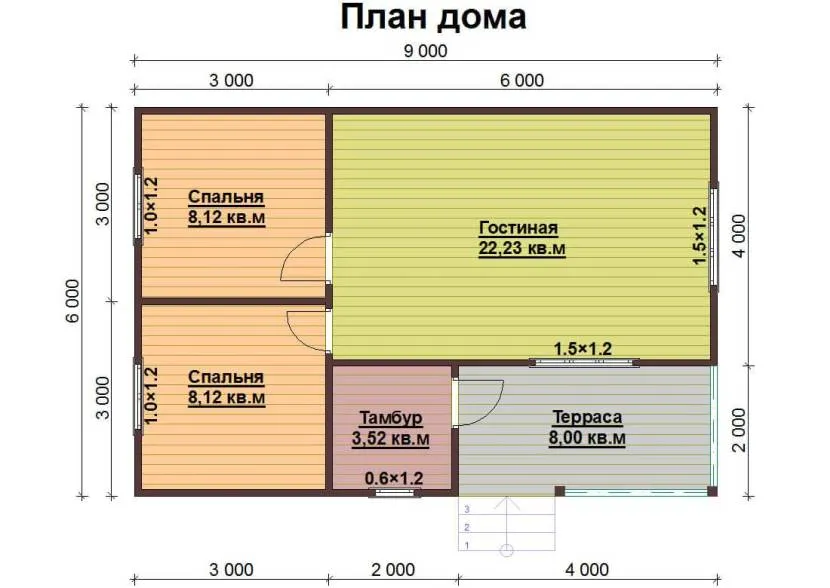 Планировка дома 6 на 9: разнообразие проектов и планировочных решений